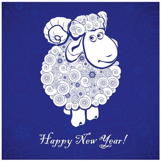 Самые Красивые Новогодние Открытки В 2021 Год Овцы