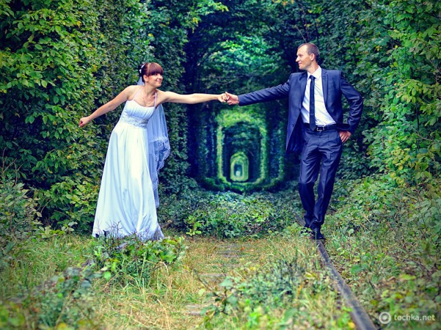Тоннель любви в Ровно