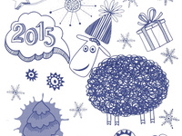 С Новым годом 2015. Годом овцы