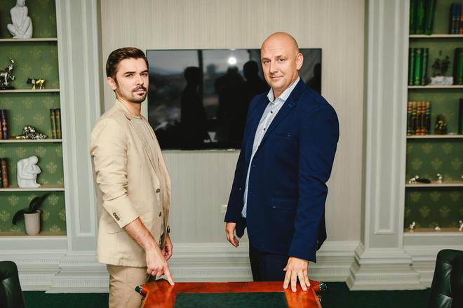 Потап с главным героем сериала "Родня"