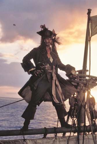 Джонні Депп у фільмі "Пірати Карибського моря"