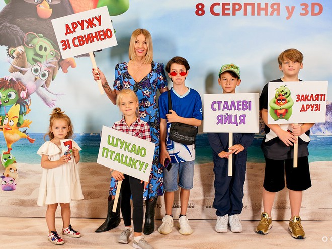 В Киеве состоялась премьера мультфильма "Angry birds в кино 2"