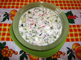 Окрошка на сыворотке Окрошка на сыворотке