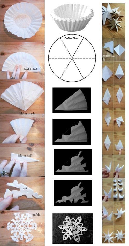 Простые снежинки из бумаги шаблоны для вырезания