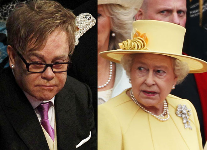 Элтон Джон и королева Елизавета