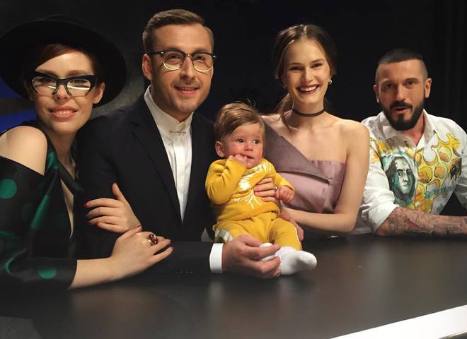 Алла Костромичева с сыном на съемках шоу "Супермодель по-украински 3"