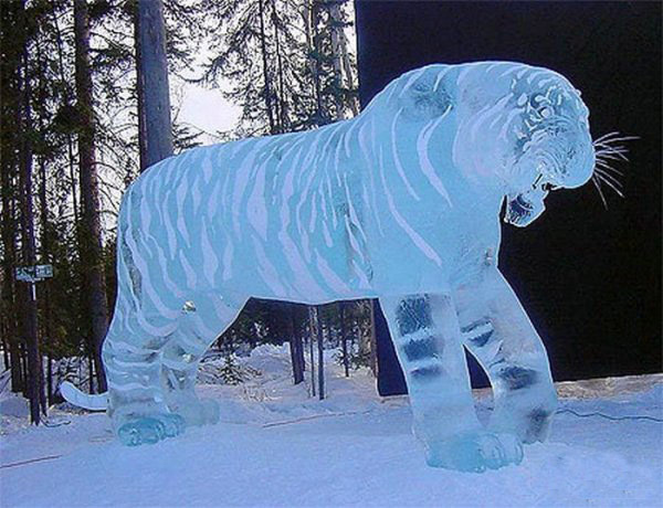 Завораживающие ледяные скульптуры