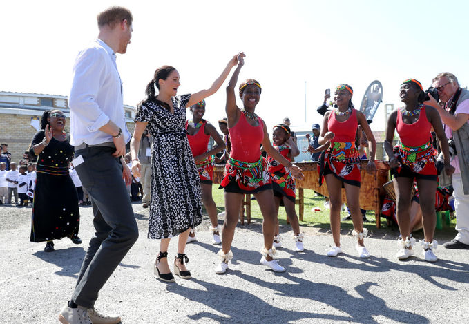 Меган Маркл і принц Гаррі під час візиту в Кейптаун, Південна Африка