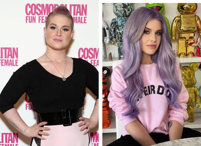 Келли Осборн до и после похудения (2017, 2021)