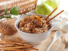 Запеченная овсянка с яблоками Запеченная овсянка с яблоками