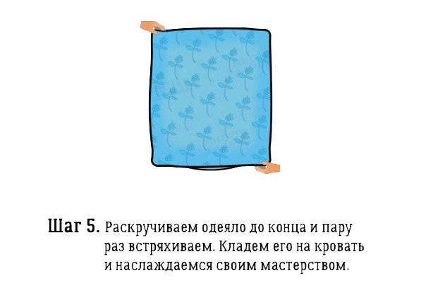 Советы холостякам: Как быстро заправить одеяло в пододеяльник