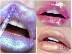 Голографічний макіяж губ