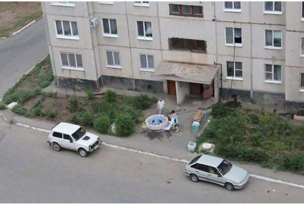 Русский народ на природе