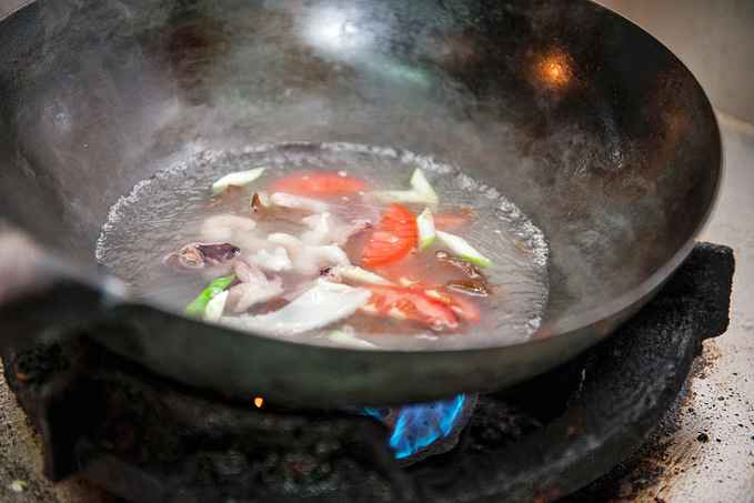 Китайский суп с морепродуктами