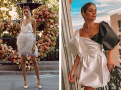 Модные мини-платья на выпускной