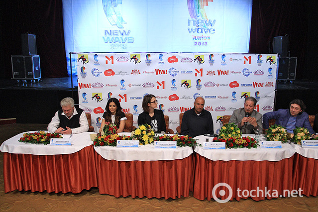 Отборочный тур "Новая волна 2013", пресс-конференция