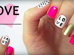 урок маникюра на День святого Валентина 