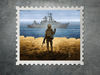 Почтовая марка "Руській воєнний корабль, іди на ..."