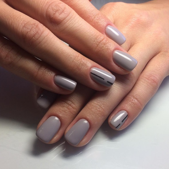 Весільний манікюр в мінімалістичному стилі