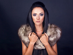 Меховой шарф