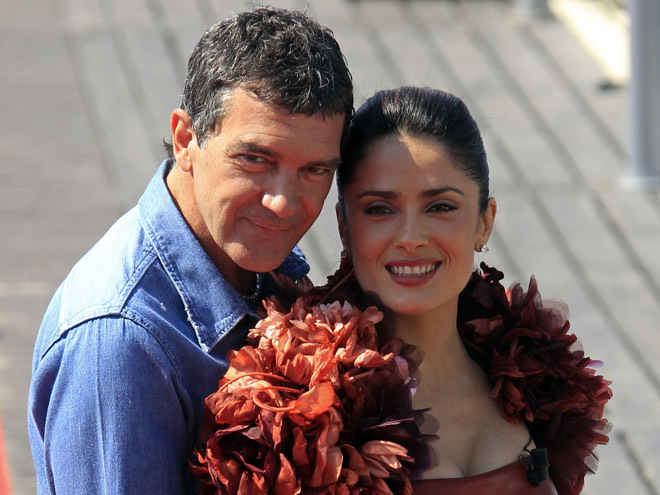 Сальма Хайек и Антонио Бандерос
