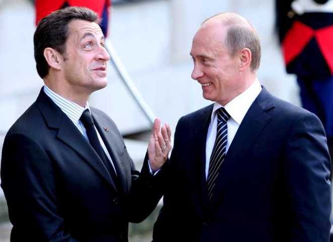путин и саркози