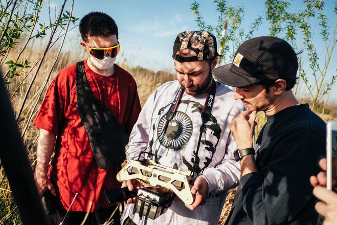 Тарас Голубков на съемках