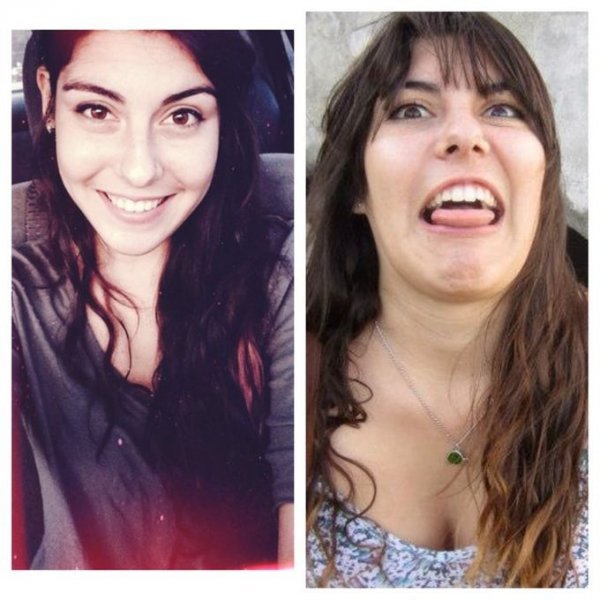 Настоящее лицо женщины