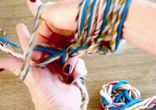 Вязание шарфа без спиц