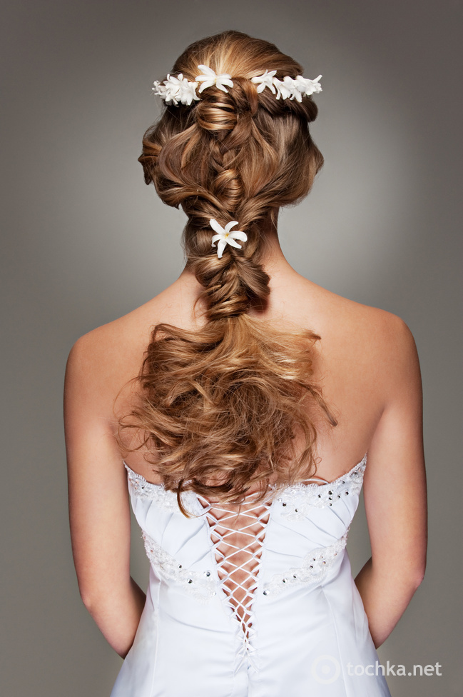 Свадебные прически: косички