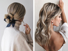 Простые прически в офис