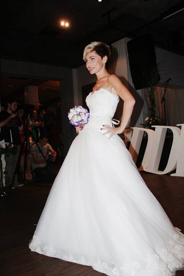 Наталья Гордиенко в свадебном платье