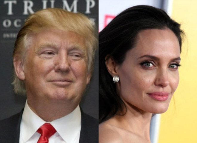 Анджелина Джоли и Дональд Трамп