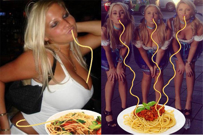Просто добавь спагетти. Утиные губки.