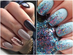 Манікюр з блискітками