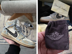 Кастомізовані кросівки Dior x Nike Air Jordan 1
