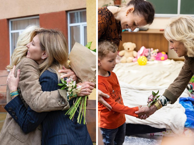 Олена Зелінська та Джилл Байден