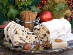 рождественский кекс с сухофруктами и орехами