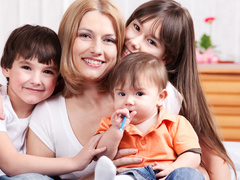 мама и дети, дети, трое детей, семья, воспитание ребенка