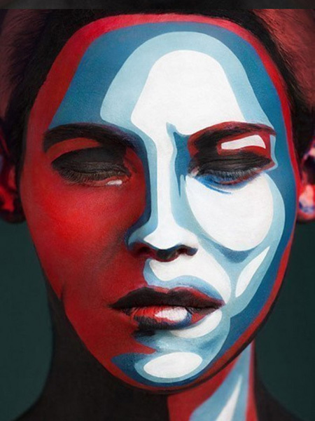 Оригинальный девичий макияж