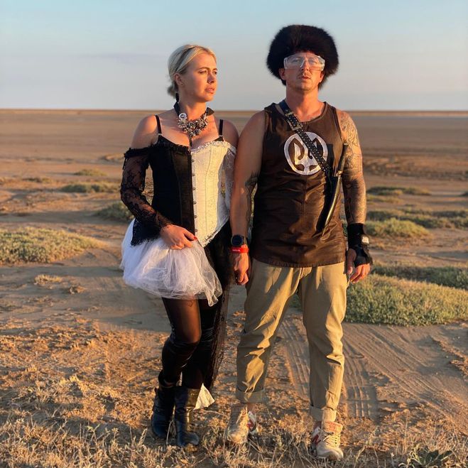 Александр Педан с женой