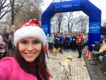 Анастасия Даугуле начала 2018 год с забега