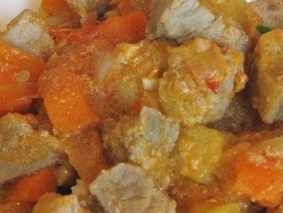 Гуляш с кабачками Гуляш с кабачками