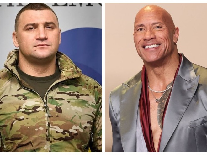 Двейн Джонсон записав відеозвернення українському військовому з позивним «Скеля»