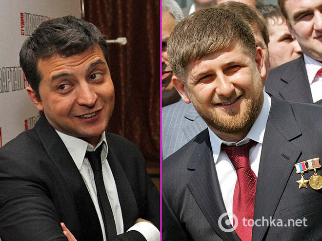 Владимир Зеленский и Рамзан Кадыров