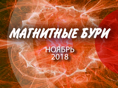 Магнітні бурі у листопаді 2018 року