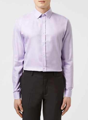 Мужская рубашка лилового цвета Topman: £30