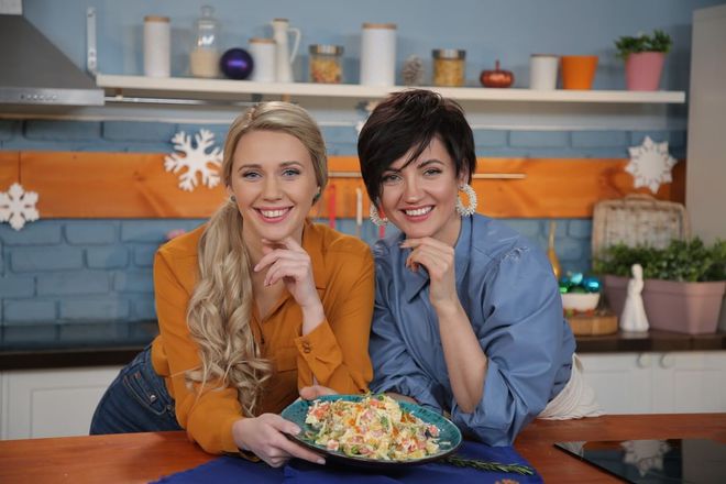 Оля Цибульская и Мария Мельник