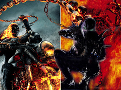 Битва персонажей «Призрачный гонщик» против «Спауна»