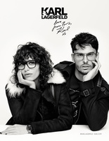 Мика Арганараз и Батист Джиабикони  в кампейне Karl Lagerfeld осень-зима 2016/2017